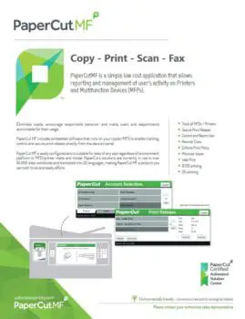 Papercut, Mf, Ecoprintq, Duplicating Systems